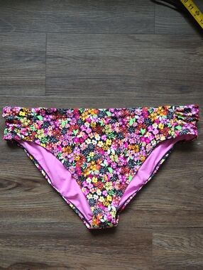 Nwot California Sunshine Women’s Floral Bikini Bottom - Pink Multi Size 3x